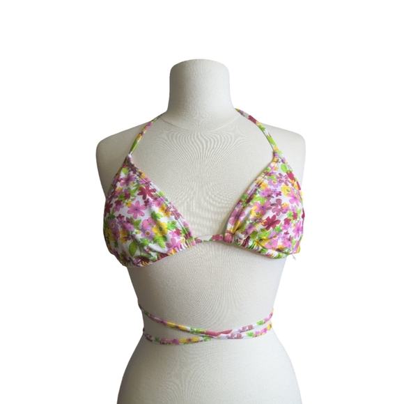 Strawberry/Floral Print Triangle Bikini With Wrap Around Too NWT* Size Small - Picture 8 of 10